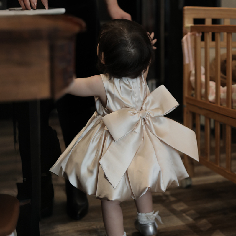 Girls' One-Year-Old Dress, New Summer Style, Baby's Birthday Party, Princess Dress, Stylish Tutu Skirt, Vest Dress