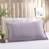 Zx cotton 6 lớp gạc gối khăn cố định chống rụng cho người lớn dày cotton gối khăn mùa đông vỏ gối Khăn gối