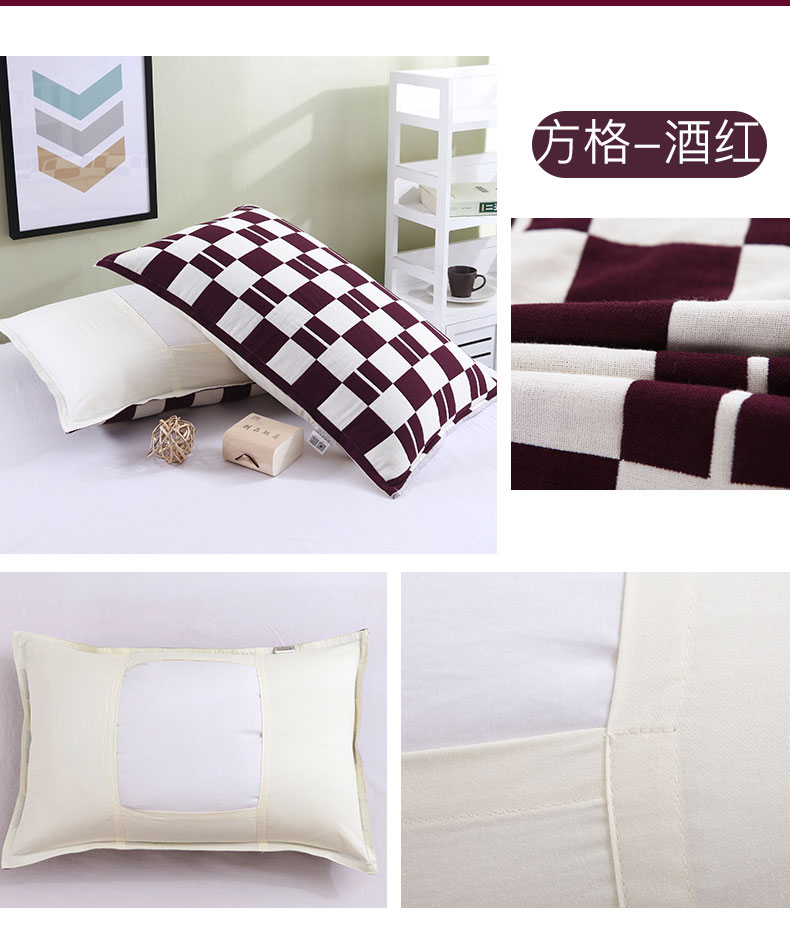 Zx bông gạc lại những sản phẩm gối cao có thể làm tăng khăn mềm cố định đơn bốn mùa gối một cặp - Khăn gối khăn gối
