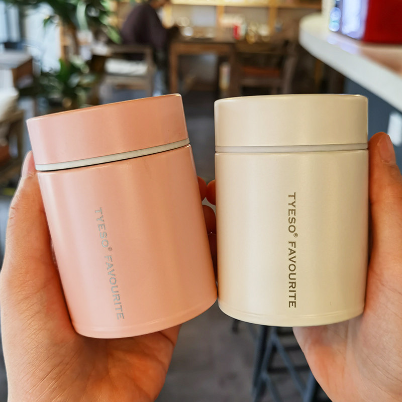 Short and fat type small insulated cup female Jane approp. Mini wide mouth braised pot with portable students boxed boxed with congee in high pot