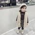 Áo vest nữ mùa thu và mùa đông nước ngoài dài bé cotton thời trang Cô gái Hàn Quốc áo len dày ấm áp áo vest len bé trai mùa đông Áo ghi lê