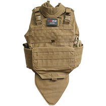 Great Wall protection multi-function two-level three-level sand color tactical molle buckle neck protection full anti-vest