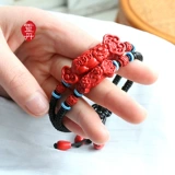 Натуральный браслет для влюбленных ручной работы, защитный амулет, цвета киновари