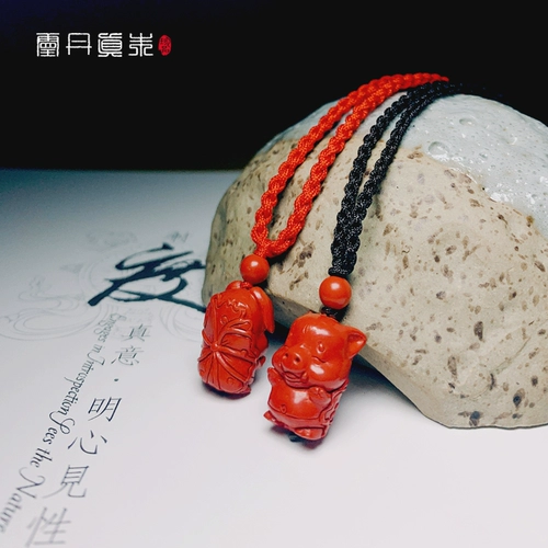 Натуральная детская красная подвеска, мобильный телефон, цепочка ручной работы, цвета киновари, китайский гороскоп
