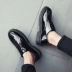 Giày dụng cụ nam Mùa hè nam Giày lớn Giày Joker Giày thông thường Anh Thấp Trợ giúp Da Martin Boots Giày nam thoáng khí