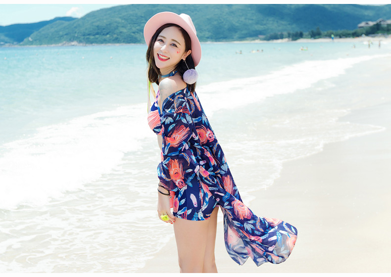 2018 cặp đôi mới bơi gợi cảm chia đôi tấm thép thu nhỏ ngực áo tắm bikini nữ quần đi biển 	đồ đôi đi biển big size
