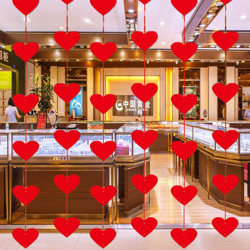 520 Jewelry Store Decoration Gold Shop Pendant Placement Creative Romantic Suspended Ceiling Pendant Opening Annual Gold Shop Mall