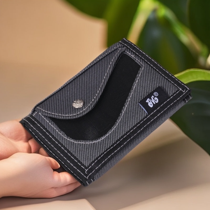 New Versatile Jamie Road Canvas Wallet for Men, Vintage 70% off Stack Denim Money Clip, Student Zipper Coin Purse