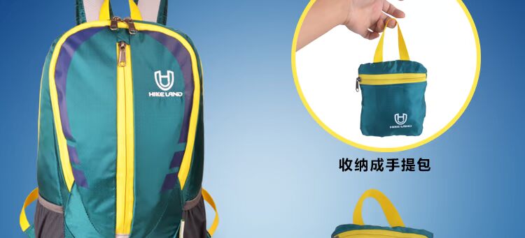 Ngoài trời ba lô thể thao túi da leo núi túi gấp du lịch giải trí ngày ba lô không thấm nước nam và nữ siêu nhẹ ba lô balo thời trang