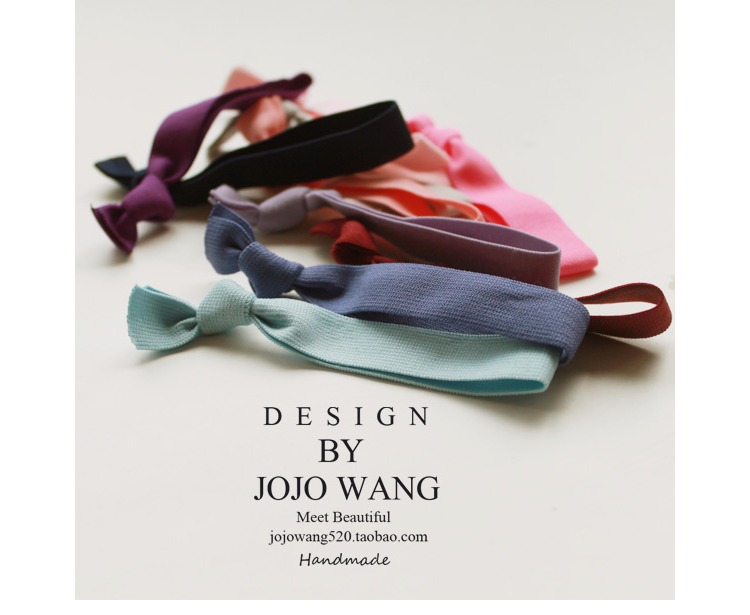 Phong cách rạn san hô vòng tóc nút thắt nút emi-jay macarons ban nhạc cao su Hàn Quốc gió tóc dải tóc phụ kiện đầu dây - Phụ kiện tóc kẹp nơ bản to