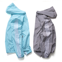 New windproof jackets mens and womens sports trench coats couple hooded baseball jerseys outdoor clothes spring and autumn sunscreen thin coats