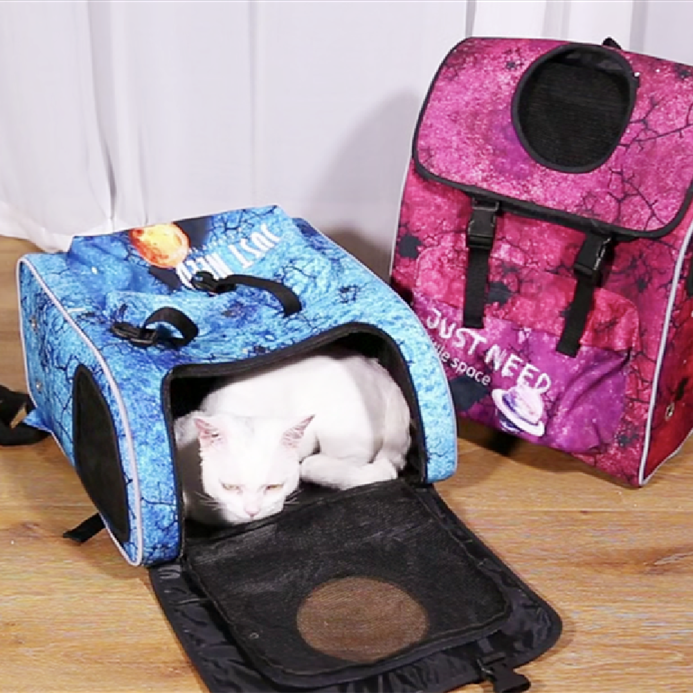 Film half price pet cat dog outside portable bag reflective safety lock storage light and comfortable and breathable