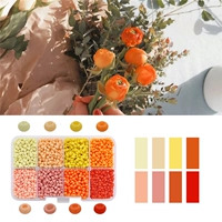 1#8 Grid Box | Желтые 3 мм сплошные рисовые шарики 13 грамм на сетку, на общей сложности около 3400 штук