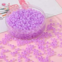 Лавандовый, стеклянный, кошачий глаз, имитация льда, 4mm, 1mm