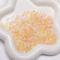 Рекомендация магазина #王类南 | Стеклянные рисовые бусины 4 мм, размер пор составляет около 1 мм, 10 г/упаковка, около 150 штук