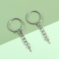 Брелок, диаметр 25мм, 25mm, 1.2mm, 55mm