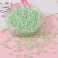 «Модель продаваемости» 1# нежный зеленый | Cat-Eye Ice Glass 4 мм, диаметр пор около 1 мм, около 150 кусочков