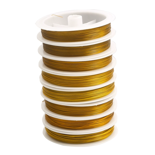 Золотая стальная проволка, шелковые нитки, браслет из бисера ручной работы, бусины, мобильный телефон, ремешок с аксессуарами, DIY