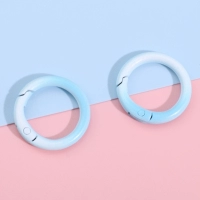 ❥Хит продаж, модель 4#, синяя | Градиент аэрозольной краски из сплава, диаметр около 25 мм, 2 шт.