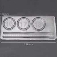 5 # длинная пластина для бисера | Акриловый реквизит для позирования, табличка 290*130 мм, толщина около 13 мм, прозрачный цвет 1 шт./упак.