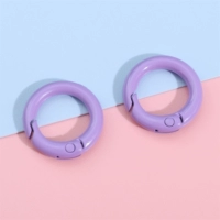 ❥Хит продаж, модель 2# темно-фиолетового цвета | сплав, окрашенный распылением, цвет, круглая форма, около 20 мм, 2 шт.