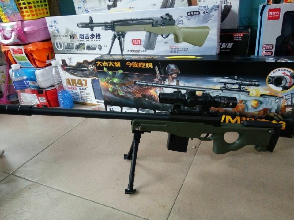 Súng bắn nước Awm AK47 súng điện đồ chơi có thể phóng trứng nước trẻ em trai thủ công lấy đạn mềm đồ chơi cho bé 3 tuổi