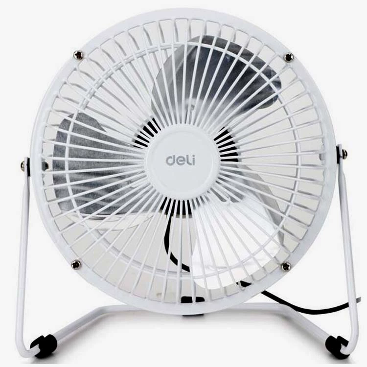 Deli 3680 usb mini fan máy tính ngoại vi văn phòng nhà thời trang thuận tiện 360 độ 4 inch xoay