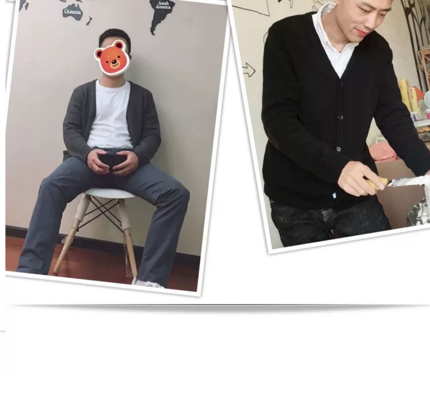 MANE thủy triều thương hiệu áo len màu rắn áo khoác nam cardigan sâu thiết kế cổ chữ V rộng giản dị bỏ túi mùa đông phiên bản Hàn Quốc áo len nam mỏng