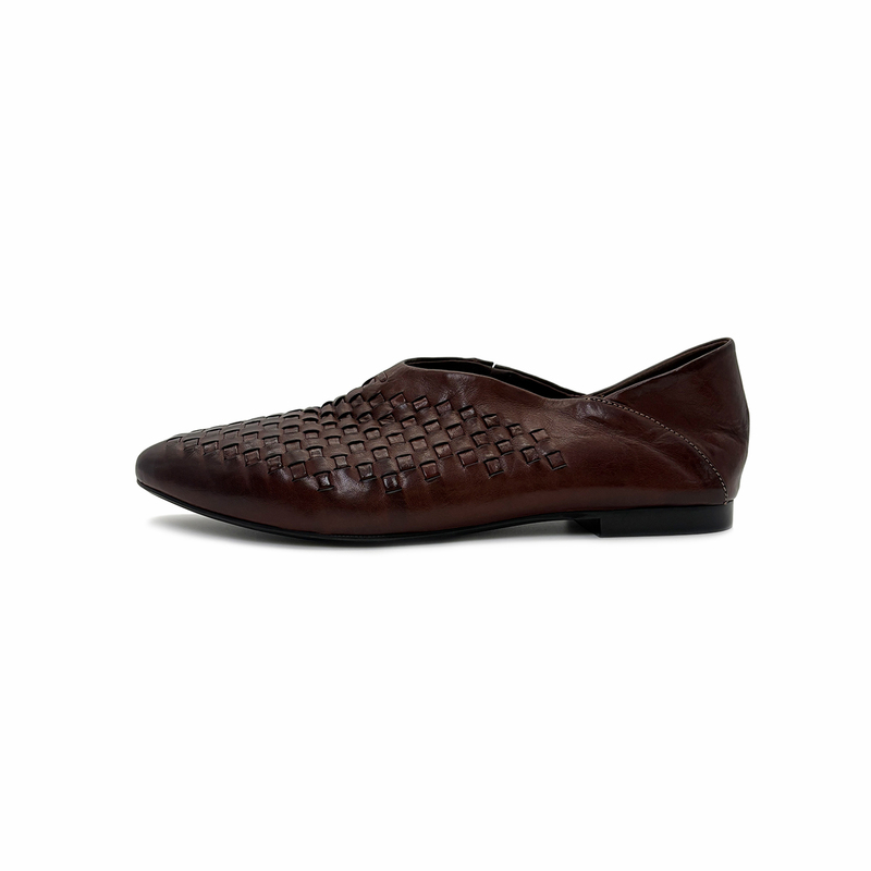[Xing Kang Selection] Pointed-Toe Hand-Woven Mule Shoes for Women 58-28181
