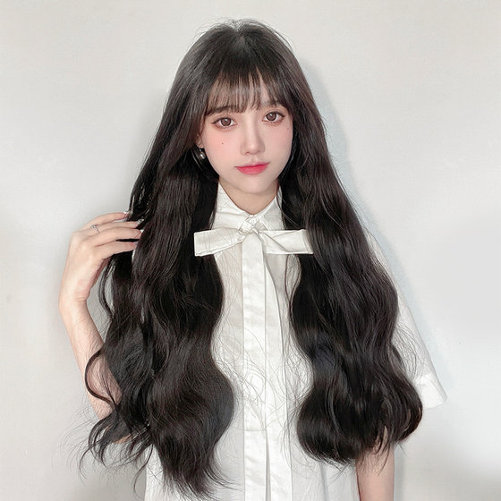 Aifei's three-piece extension long hair small piece wig simulates hair volume increase fluffy long curly hair women's one-piece style