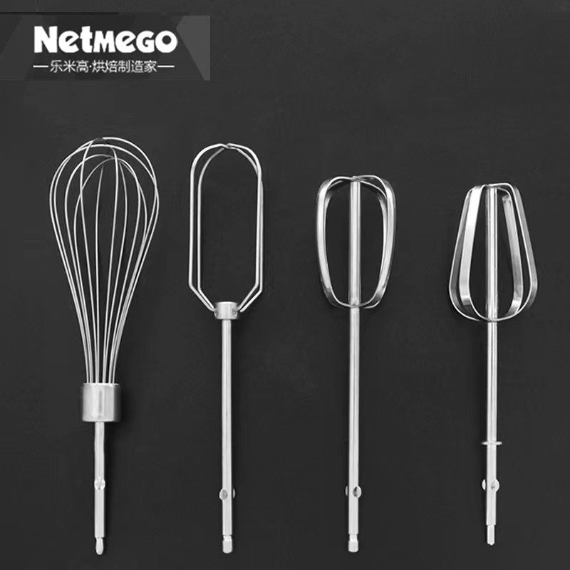 Lego egg beater accessories: 12-wire rod egg beater head, egg white hand drill, stirring head, 4-wire rod, stainless steel, universal