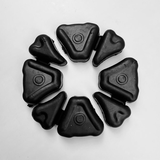 Wuyang Honda cong chùm phụ tùng xe máy bóng phía trước Kai Ying WH125-6-S đệm cao su khối bánh xe phía sau pad cao su - Vành xe máy vành xe máy union cycle