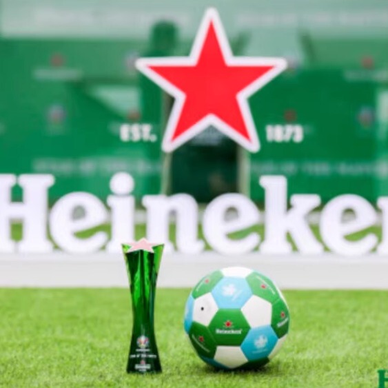 Heineken Champions League Football Size 5 Heineken European Cup Adult and Middle School Student Training and Competition Ball, Uninflated