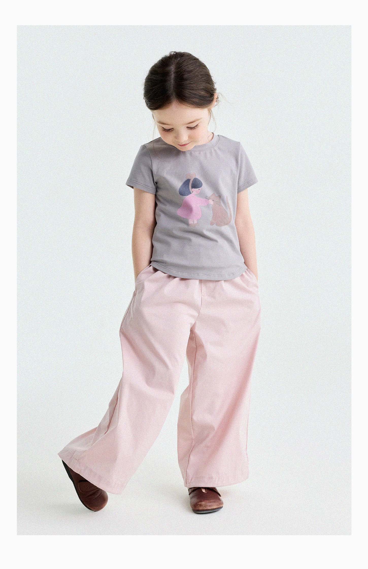 Yunerma Girls' Summer New Style 3D Ruffle Straight-Leg Pants Children's Thin Anti-Mosquito Pants Baby Casual Pants Trendy — 31