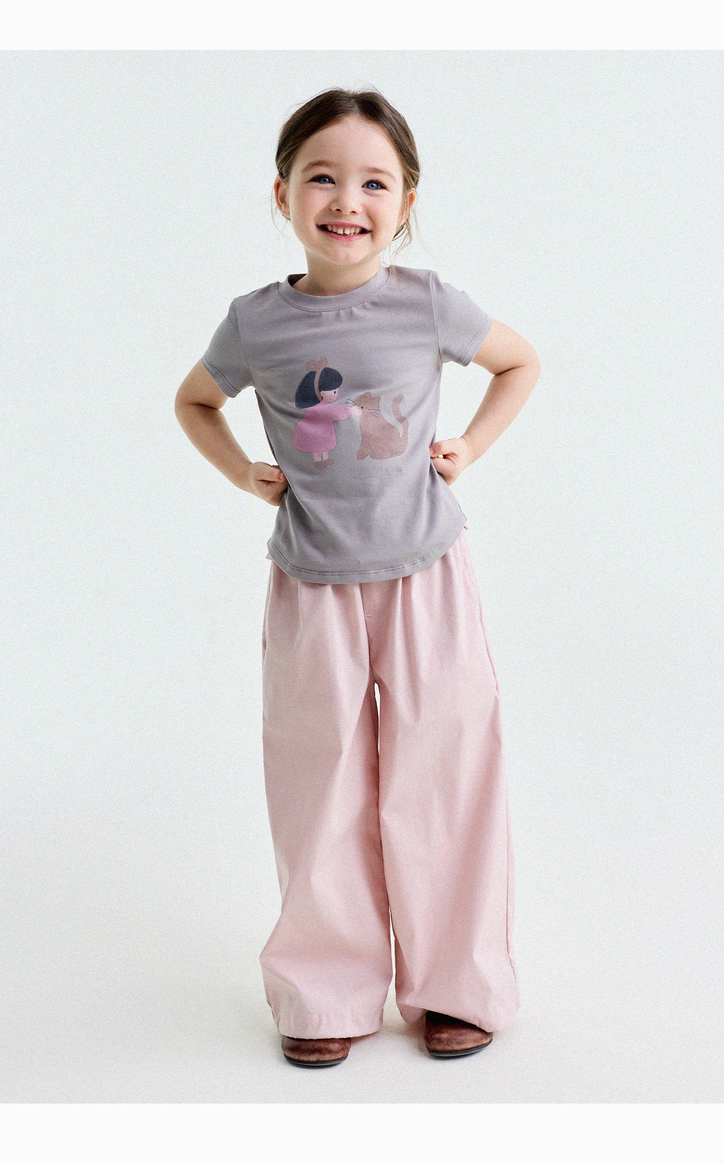 Yunerma Girls' Summer New Style 3D Ruffle Straight-Leg Pants Children's Thin Anti-Mosquito Pants Baby Casual Pants Trendy — 29