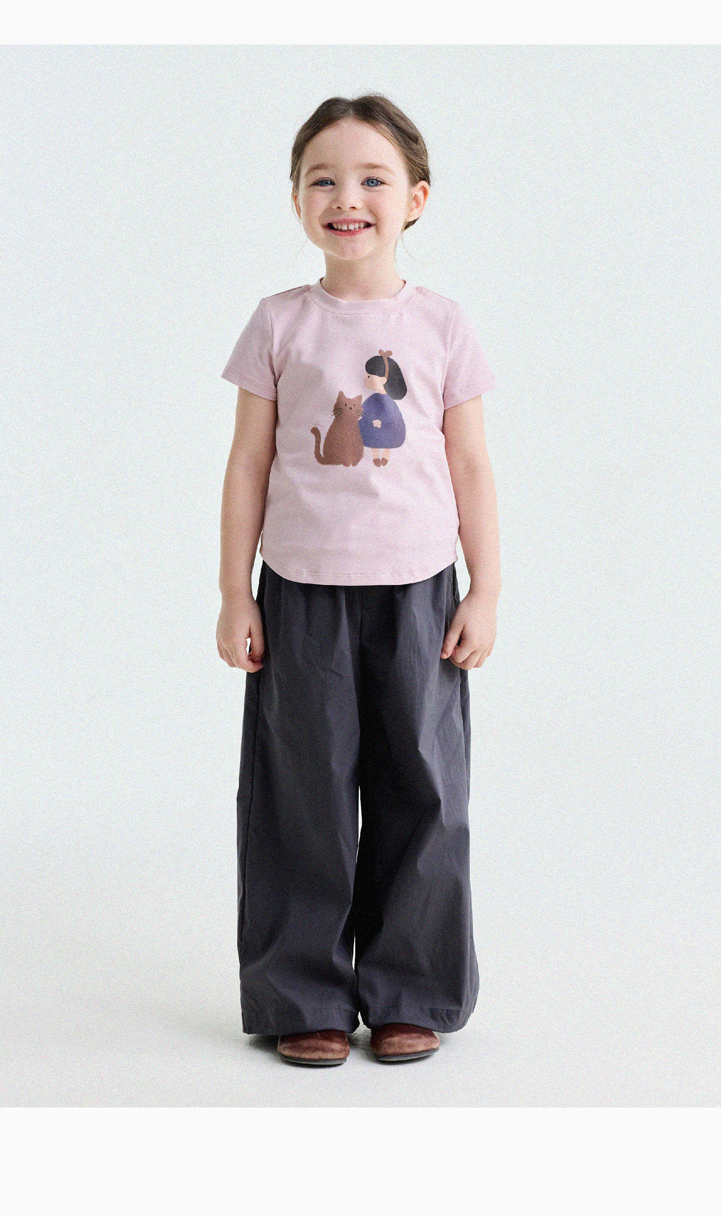 Yunerma Girls' Summer New Style 3D Ruffle Straight-Leg Pants Children's Thin Anti-Mosquito Pants Baby Casual Pants Trendy — 39