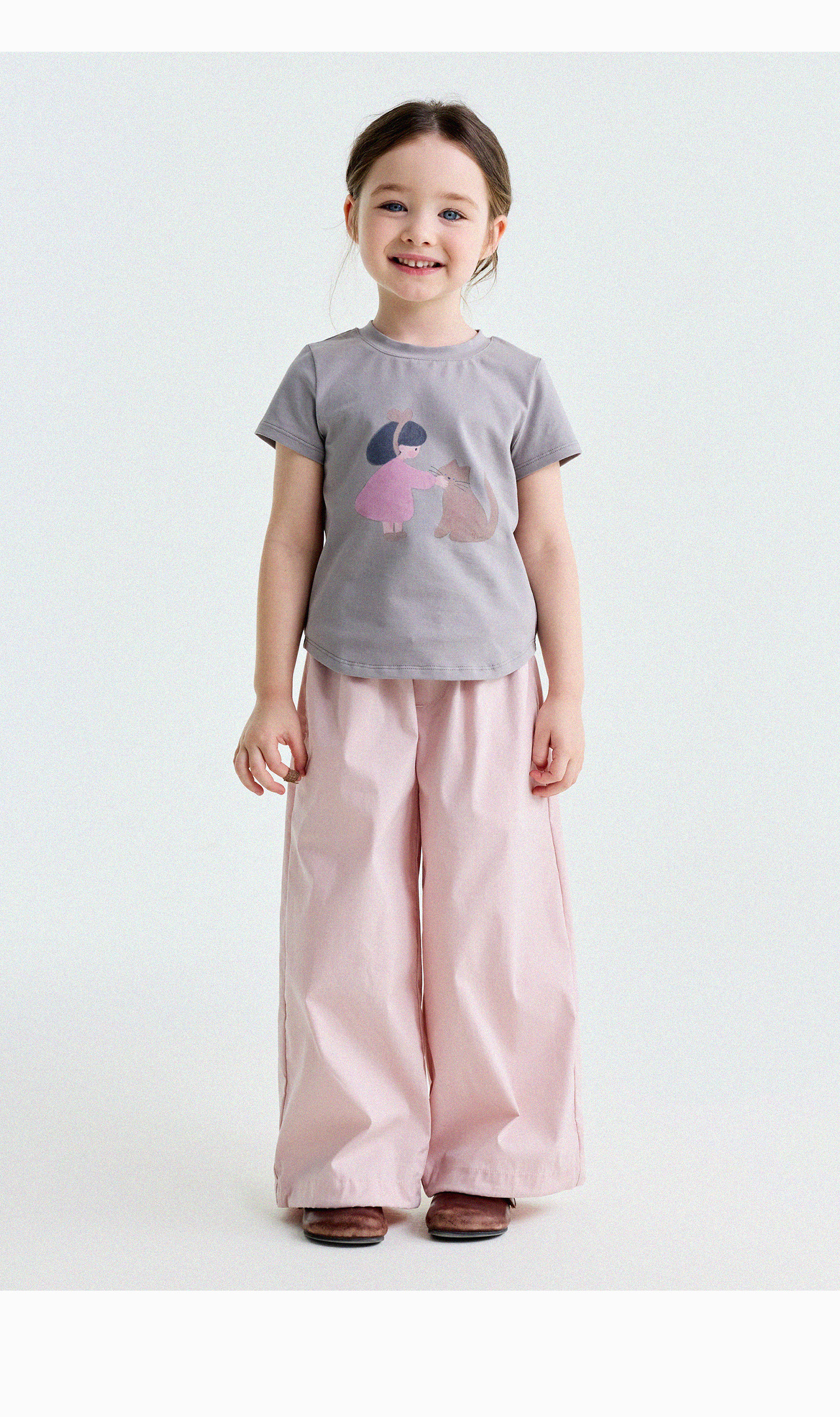 Yunerma Girls' Summer New Style 3D Ruffle Straight-Leg Pants Children's Thin Anti-Mosquito Pants Baby Casual Pants Trendy — 26