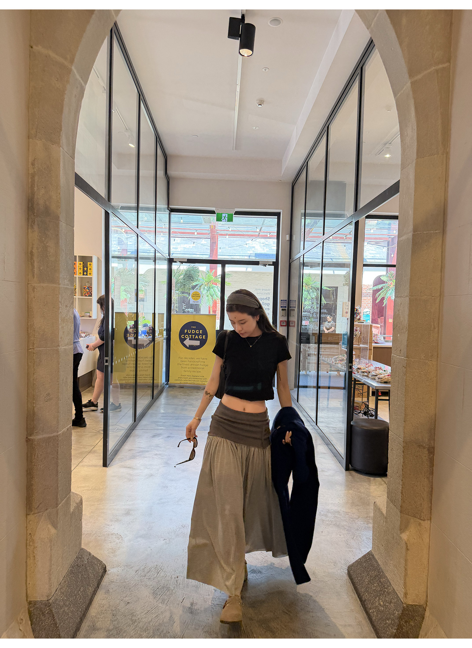 LelyMooch оригинальная дизайнерская юбка-миди с рифленой отделкой и подогнутым краем для женщин