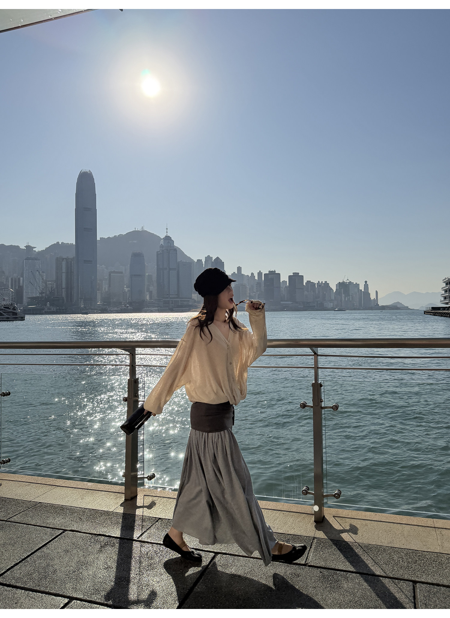 LelyMooch оригинальная дизайнерская юбка-миди с рифленой отделкой и подогнутым краем для женщин