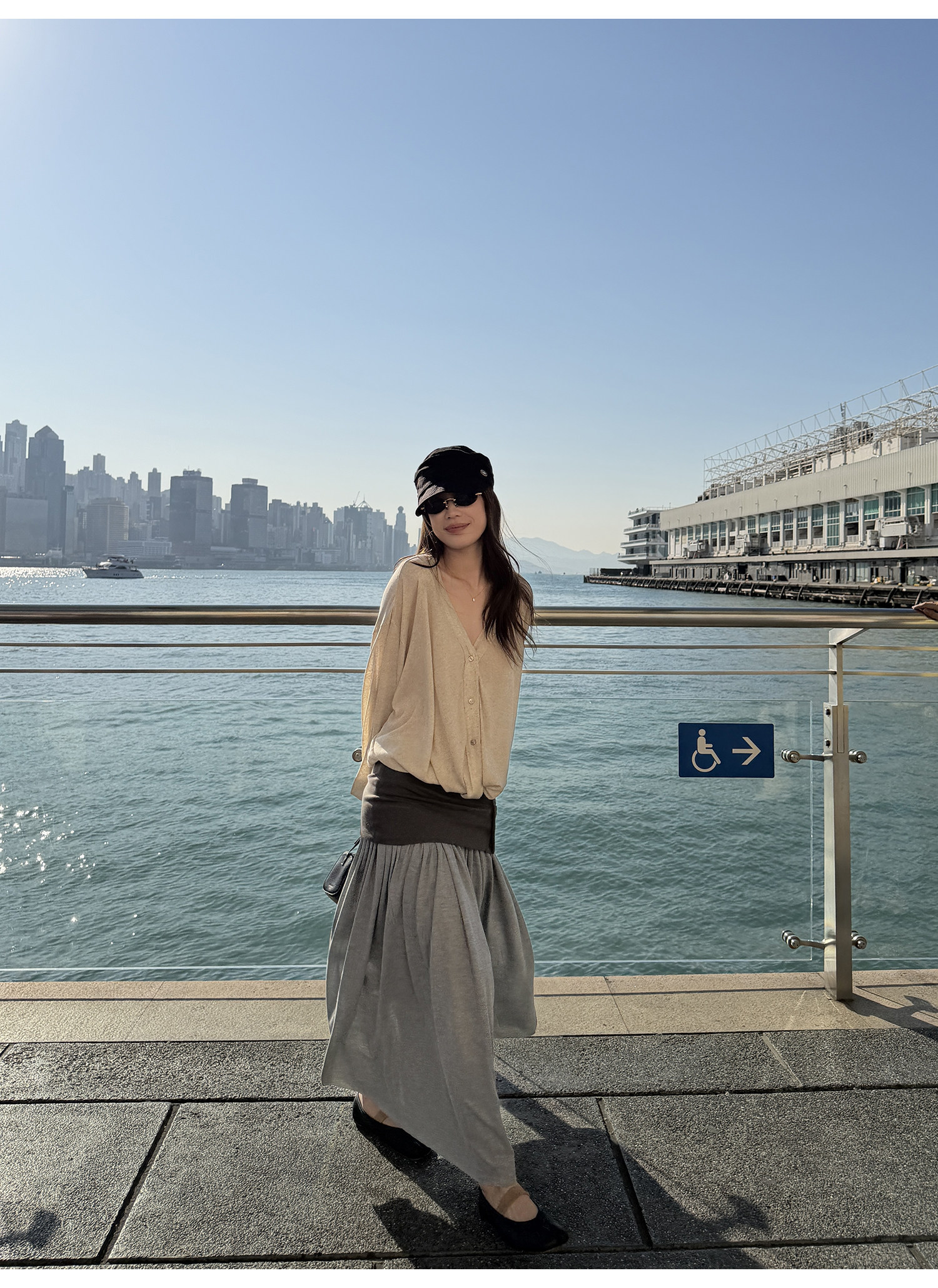 LelyMooch оригинальная дизайнерская юбка-миди с рифленой отделкой и подогнутым краем для женщин