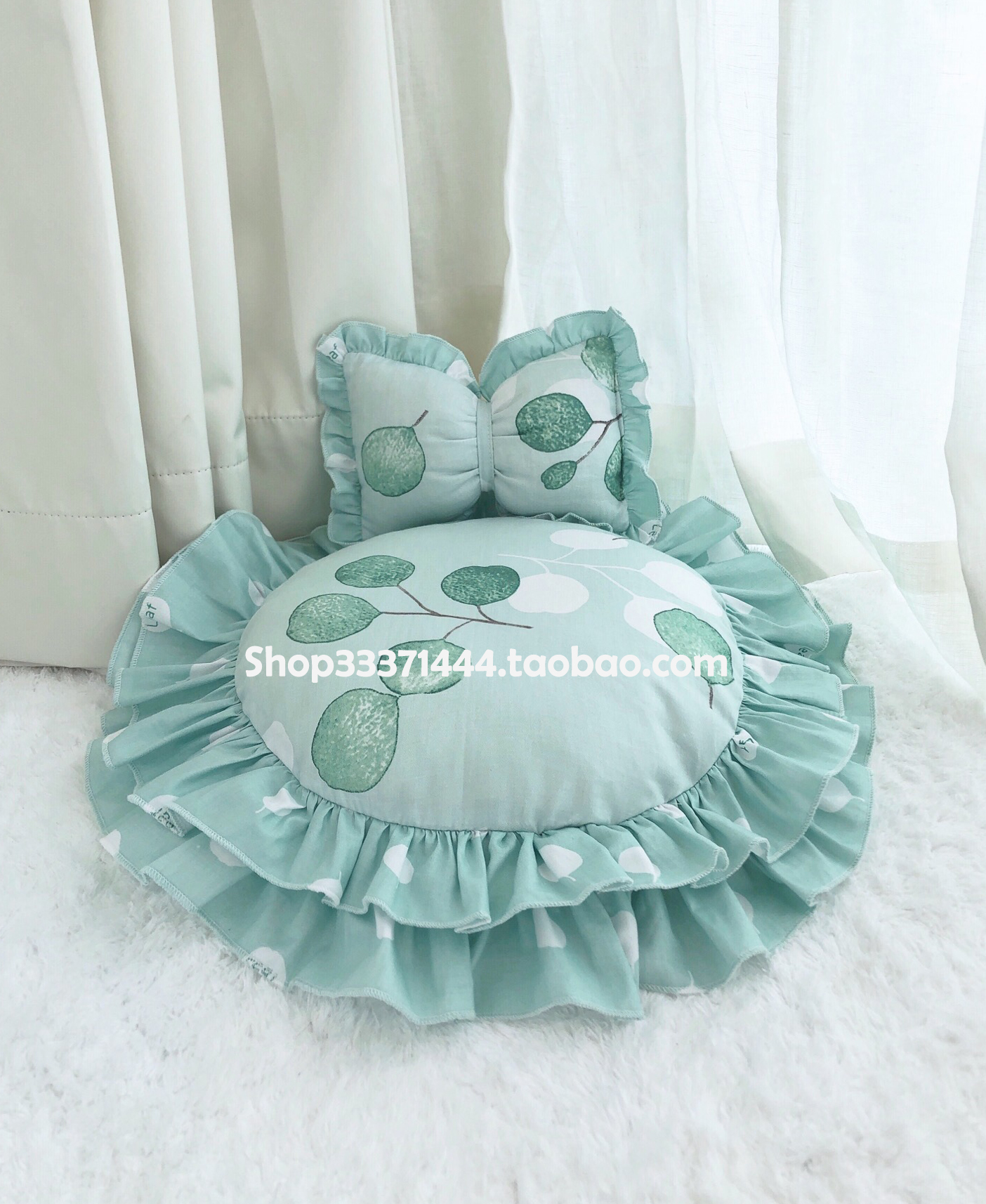 Cũi mèo có thể tháo rời mèo giường công chúa dễ thương bốn mùa phổ quát vật nuôi tổ chó nhỏ giường Teddy Wo bông - Cat / Dog hàng ngày Neccessities bát ăn cho chó con