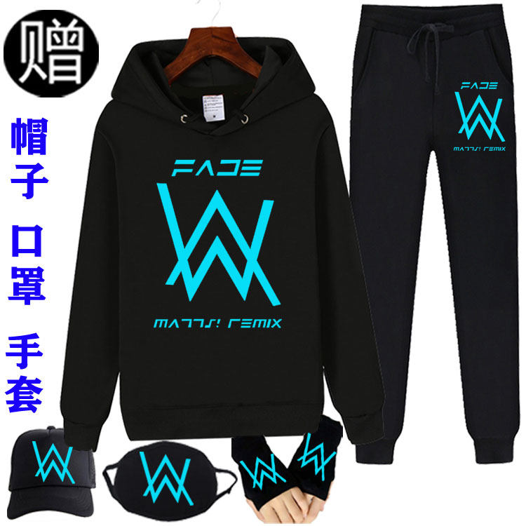 Alan Walker sweatshirt children's sports suit electric sound the same autumn boy black daihat alanwalker clothes