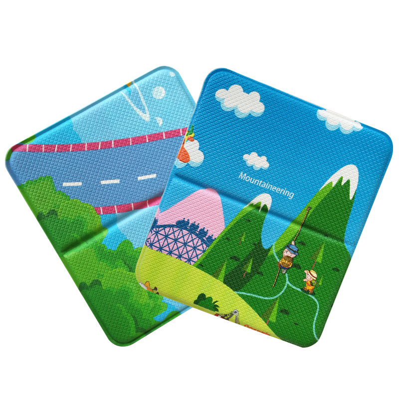 Student chair pad kindergarten small square pad moisture-proof septum yoga cushion PVC septum thickened outdoor floor mat folding