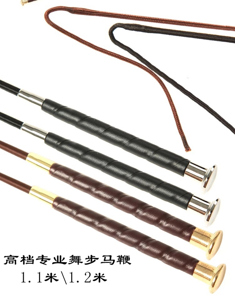 Equestrian Supplies Equestrian Horse Whip Long Whip Dance Steps Horse Whip Riding Whip Teaching Horse Whip 1.2m High-end Model