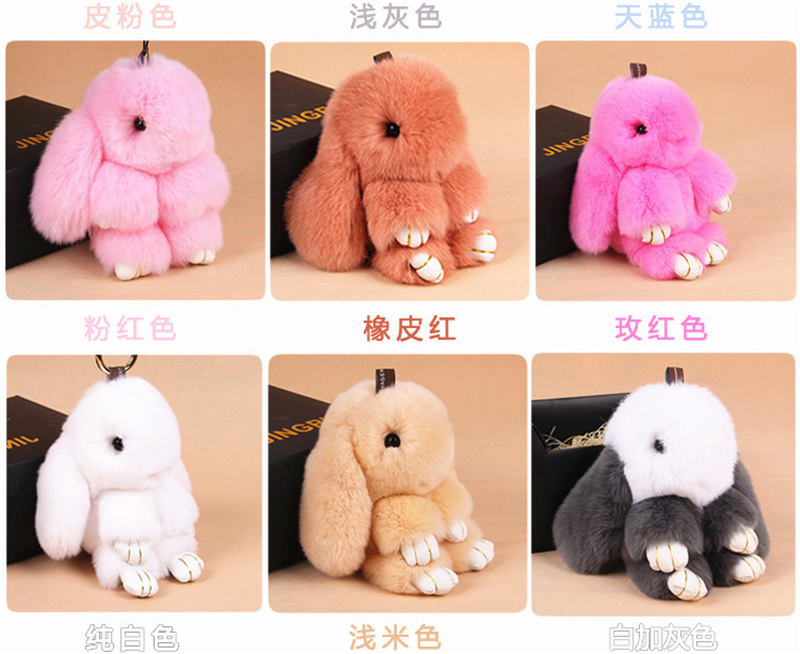 Mini Rex thỏ búp bê sang trọng chơi chết đáng yêu sạc kho báu 10.000 mA phụ nữ phim hoạt hình với một điện thoại di động Meng - Ngân hàng điện thoại di động sạc dự phòng realme