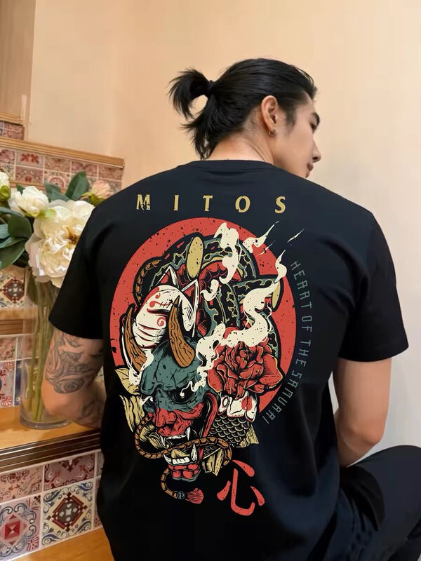 2026 Summer New Trendy Chinese Style Short-Sleeve T-Shirt for Men, Fashionable Versatile Loose Round Neck Half-Sleeve Tee Top