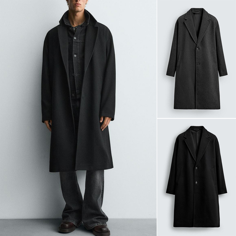 New Autumn and Winter Men's Clothing with Notched Lapels, Long Sleeves, Waterproof Structure, Slim Fit, Straight-Cut Parka Jacket 5070400 New Autumn and Winter Men's Clothing with Notched Lapels, Long Sleeves, Waterproof Structure, Slim Fit, Straight-Cut Parka Jacket 5070400