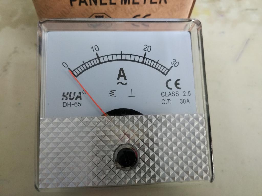 HUA Huawei Meter DH-65 Square Finger Type Ampere Current Meter Volt Voltmeter Outside size 65 * 65mm