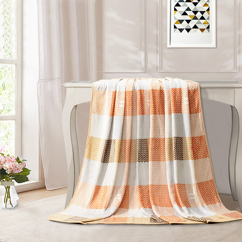 Fuana Home Spun Coral Suede Blanket Sofa Cover Blanket Hair Towels By Air Conditioning Blanket Office Afternoon Nap Blanket T-Taobao