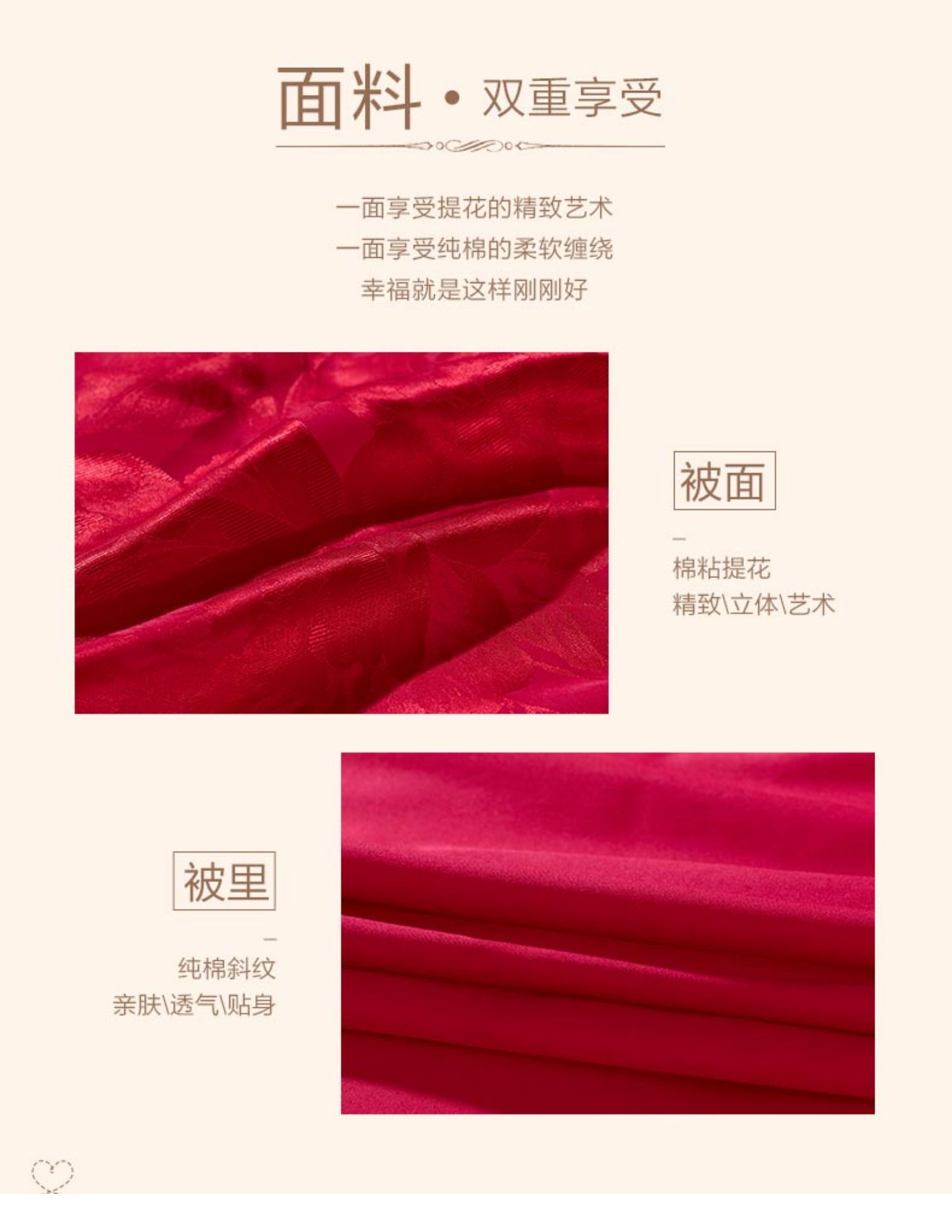 Fu Anna Home Dệt St. Hoa Bộ đồ giường cưới Bông Bộ chăn bông Bốn bộ 1,8m Giường màu đỏ Kit - Bộ đồ giường bốn mảnh chăn ga khách sạn